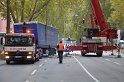 LKW verliert Auflieger Koeln Boltensternstr Pasteurstr P1987